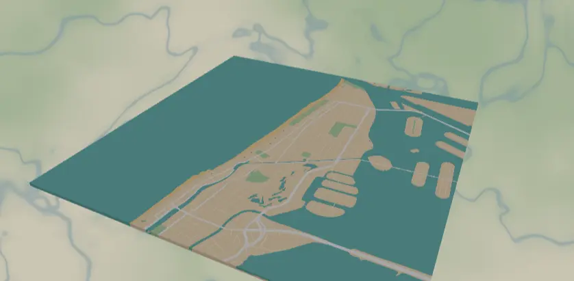 Beach Town Map preset preview