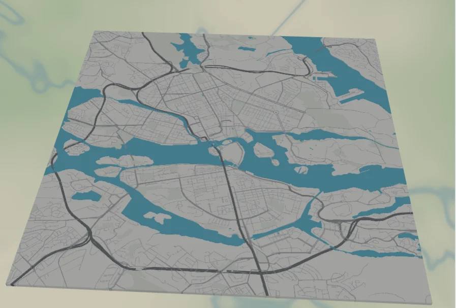 Blue Water Map preset preview