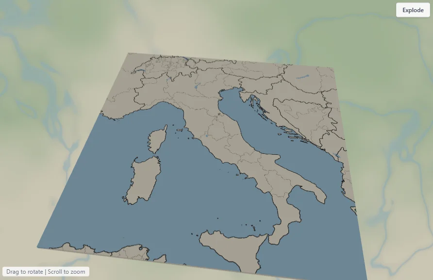 Country Borders Map preset preview