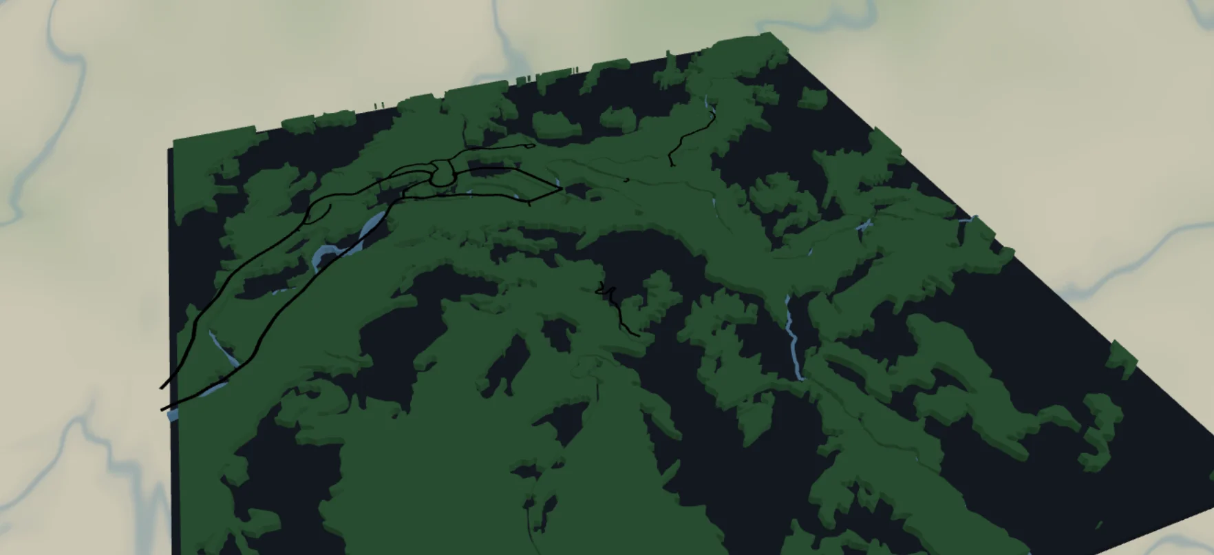 Raised Trail Relief preset preview