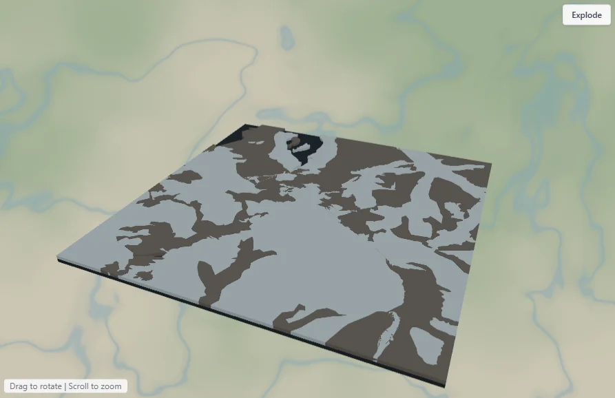 Glacier Map preset preview