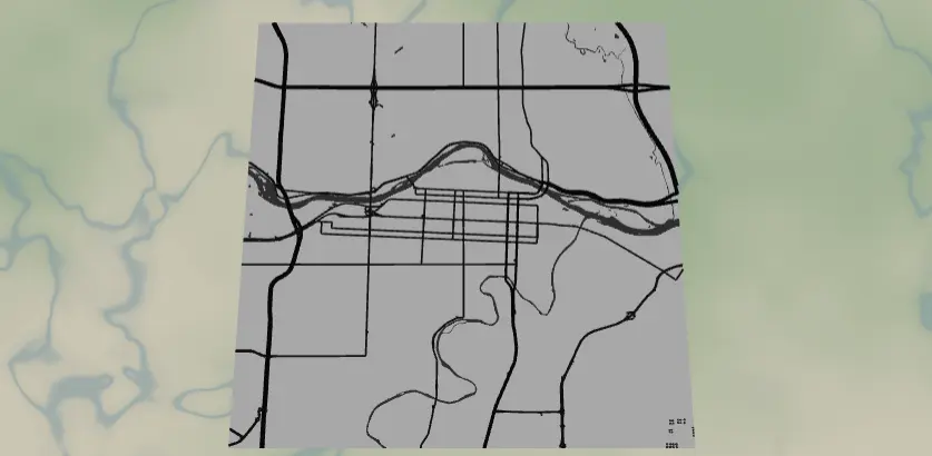 Leatherette Luggage Tag Map preset preview