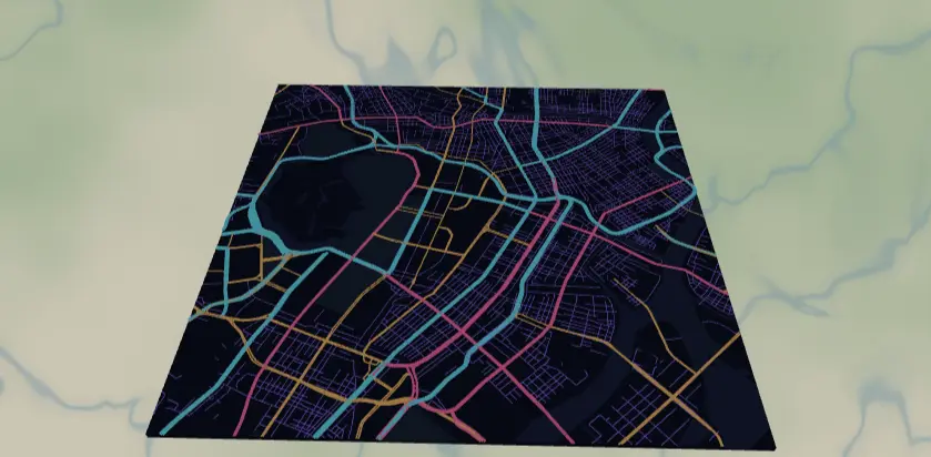 Neon Night Map preset preview