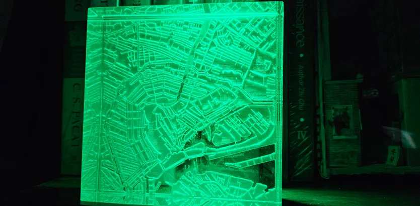 Acrylic Night Light Map preset preview