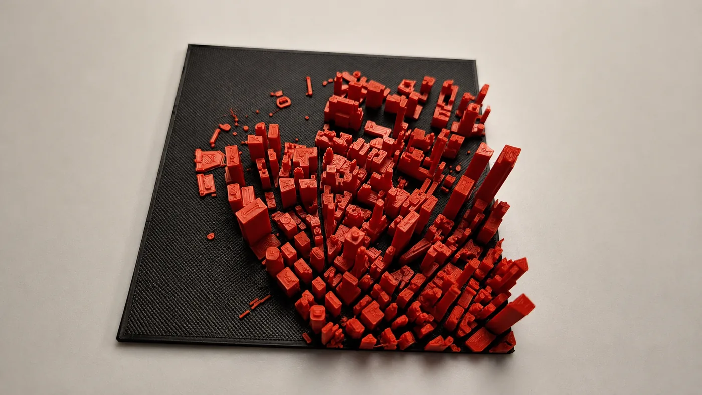 3D Printed City Skyline Generator example