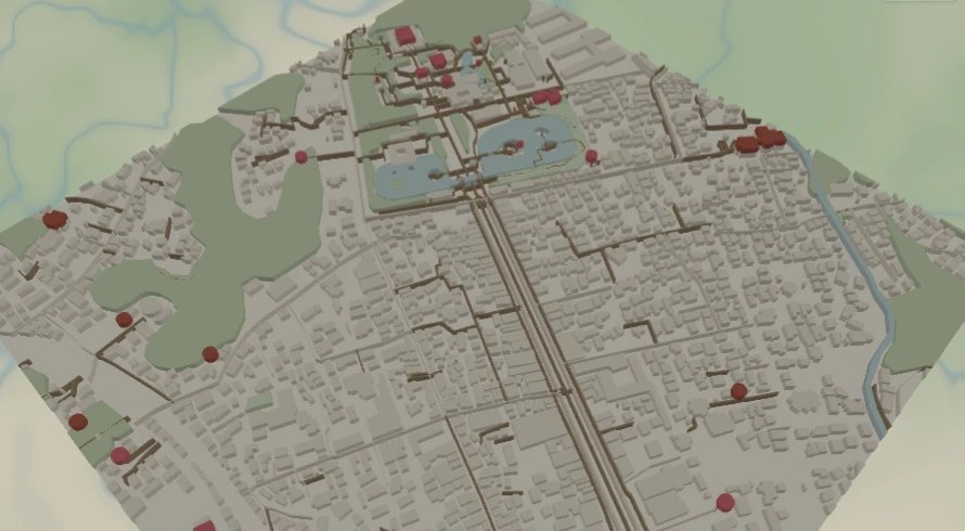 Temple Trail Map Generator example