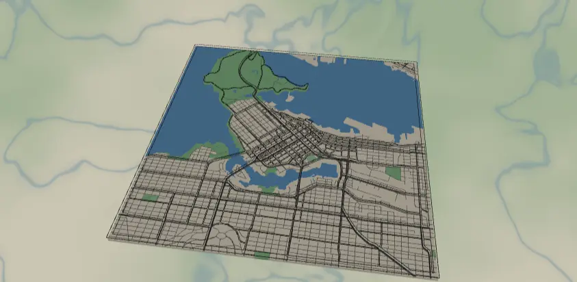 UV Printed Layered Map preset preview