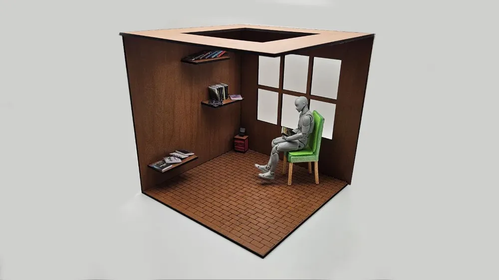 Coffee Shop Diorama Generator preset preview